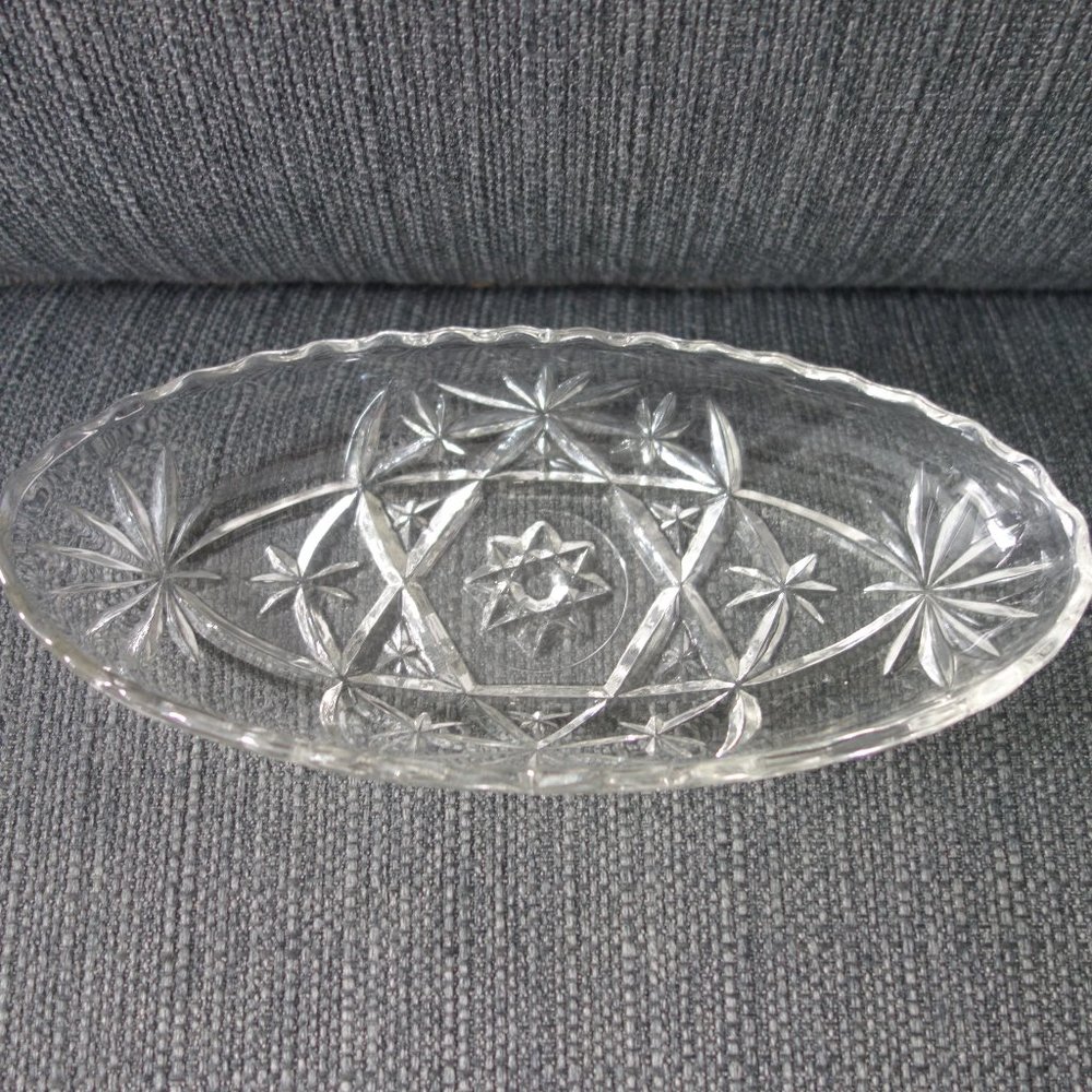 Fancy Glass Condiment Dish
